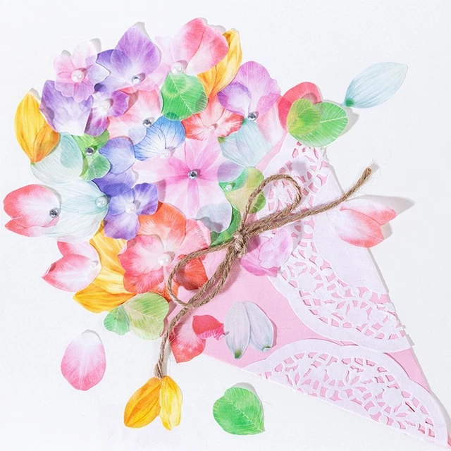 Washi Scrapbooking Papier collant Ruban de masquage Bande de pétales de fleurs