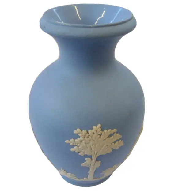 Vintage blaue Jaspis Ware Vase von Dudson of Hanley antik - Wohltätigkeitsangebot