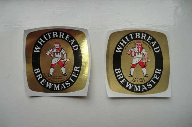 Mint Pair Whitbread Brewmaster London Brewery Beer Bottle Labels