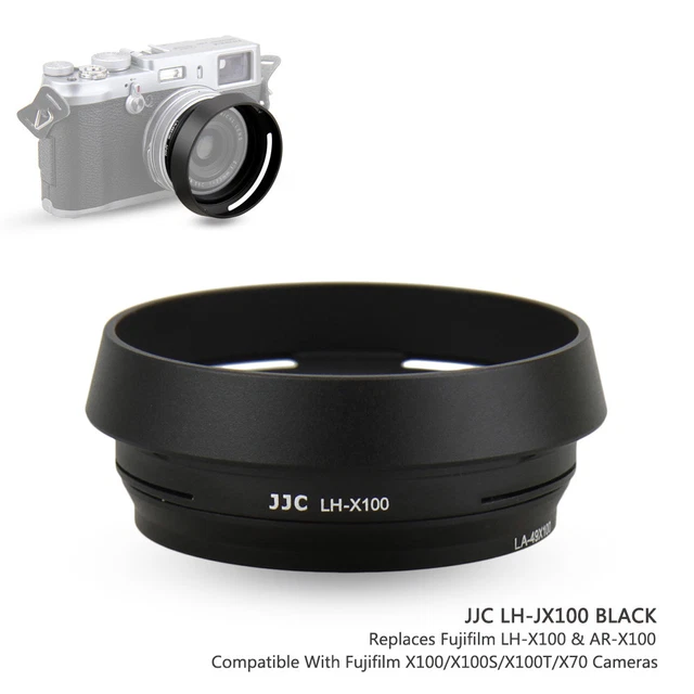 JJC Metal Lens Hood + Adapter Ring for Fujifilm Fuji X100F X100S X100T X100V X70