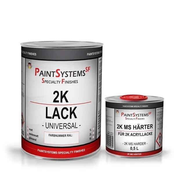 2K VHS Speed Klarlack 2:1 5,0 L | Hochglanz 2:1 Schnell Lack Kratzfest 5 L 5000 Ml