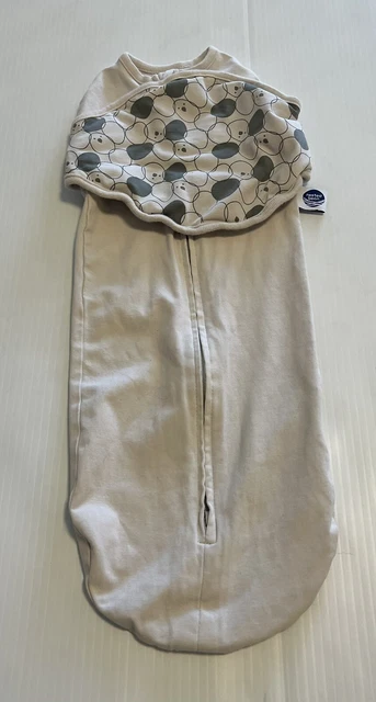 Saco de dormir para bebé recién nacido unisex gris zen neo pesado frijol anidado 0-4 meses