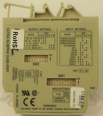 Action/Eurotherm Ultra Slimpak AC Input Configurable Isolator, G468-0001.V1