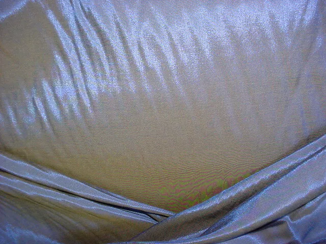 15-7/8Y Kravet Lee Jofa Iridescent Azure Blue Faux Silk Drapery Fabric