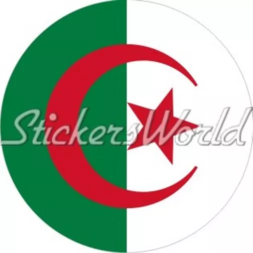 ALGERIEN Algerische Luftwaffe Flugzeug Kokarde 100mm Vinyl Sticker, Aufkleber