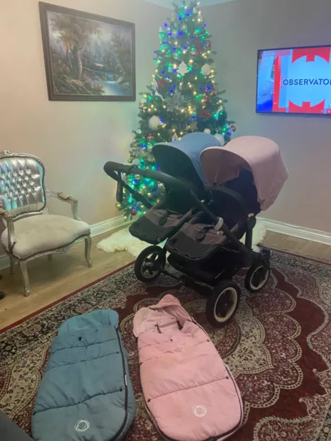 bugaboo donkey duo pushchair used boy girl twins