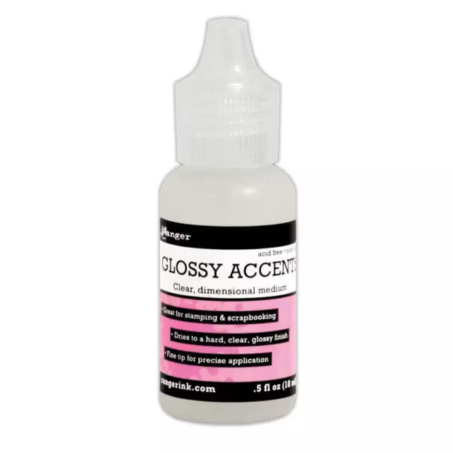 Inkessentials Glossy Accents, A clear dimensional embellishment 18ml