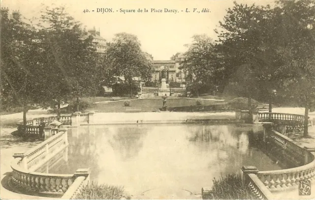 CPA - COTE D'OR - DIJON, Square de la Place Darcy