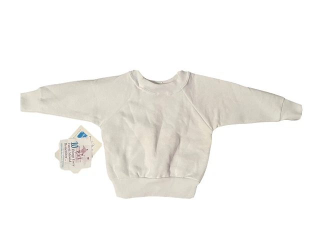 Vtg Spencers White Single Stitch NOS Sz 12 Month Baby Infant Rare