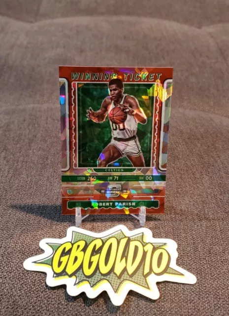 2019-20 Panini Contenders Optic Robert Parish Winning Ticket Red Cracked Ice