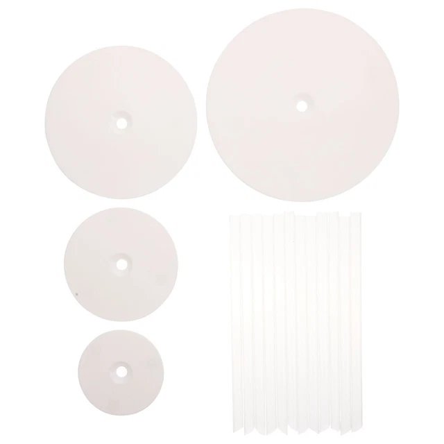 Supporti Per Torte A Strati - 30 Pezzi In Plastica Bianca Da 24cm Per Torte Nuziali E Compleanno - Foto 12