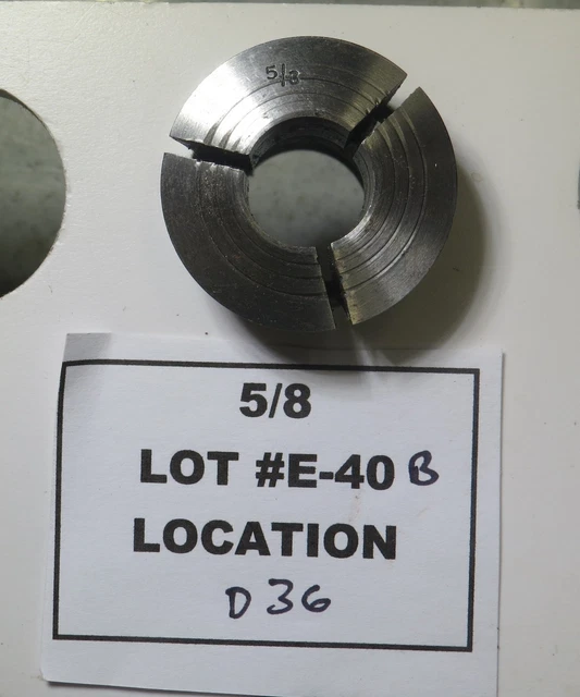 5/8" 5C Collet - With Id Threads - Lot E40B R12C7