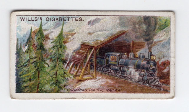 Scenes of Canada #30 Steam Train in a Snow Shed on the Canadian Pacific Railway
