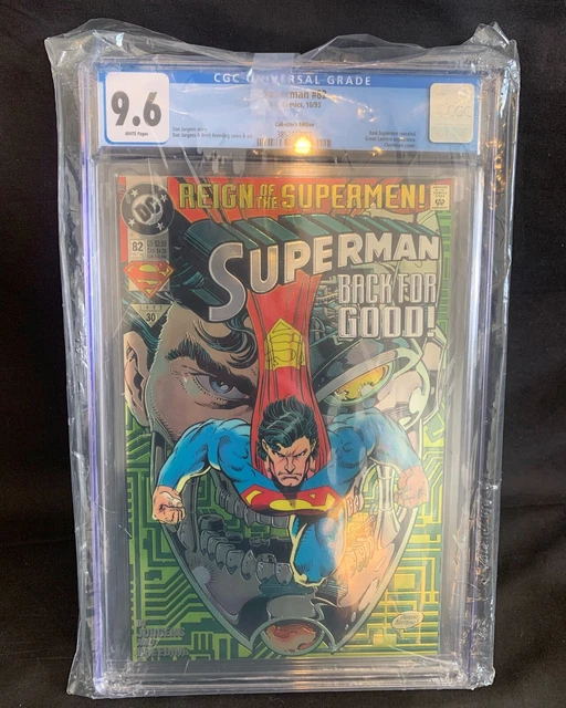 Superman #82 Collector's Edition D.C. 1993 CGC 9.6 NM/MT White Pages Comic Z0032