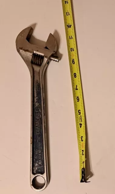 Llave ajustable de 12" pulgadas 300 mm herramienta de diamante forjada EE. UU.