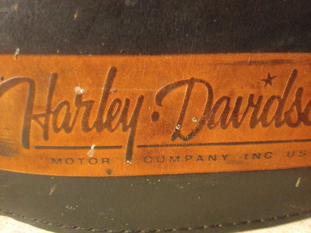 Vintage Harley-Davidson Motorcycle Leather Wings Belt Size 44 Buco Biker Rare! 3
