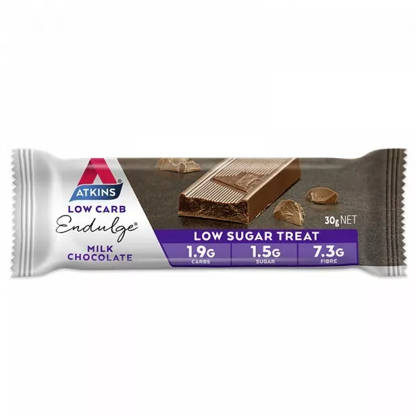Atkins Low Carb Endulge Bars 15 x 30g - Milk Chocolate Low Sugar Treat Indulge 2