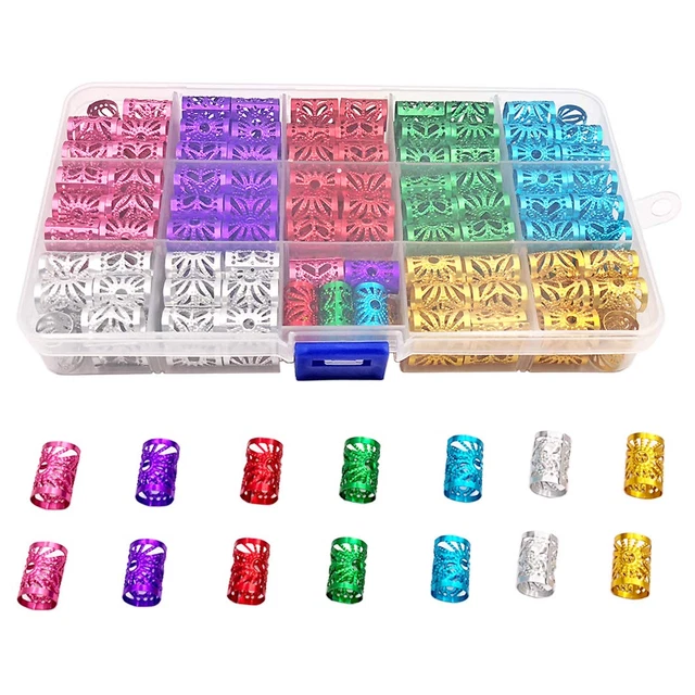 Accesorios Para Trenzas Broches De Pelo Cabello Rastas Anillos 170 Piezas