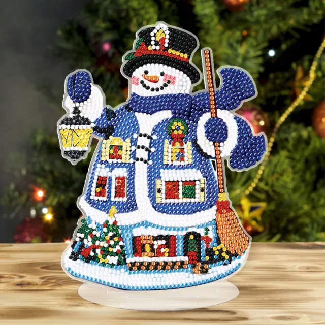 5D DIY Table Top Diamond Painting Decor Christmas Decor (Guardian Snowman)