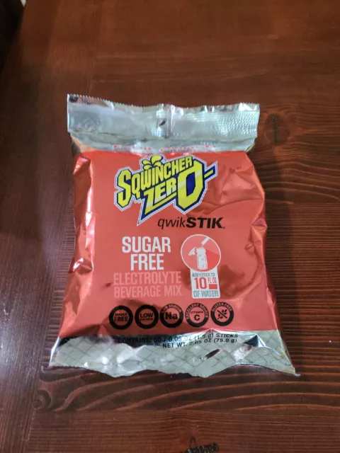Sqwincher Qwik Stik Sugar Free Electrolyte Drink Mix 60102 FRUIT PUNCH 50/BG