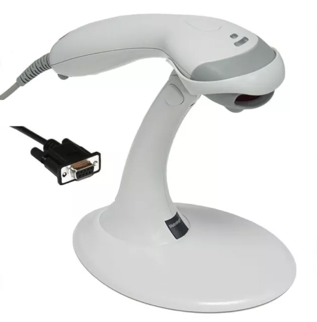 Barcodescanner Metrologic Voyager MS 9520 MS9520 seriell weiss mit Ständer