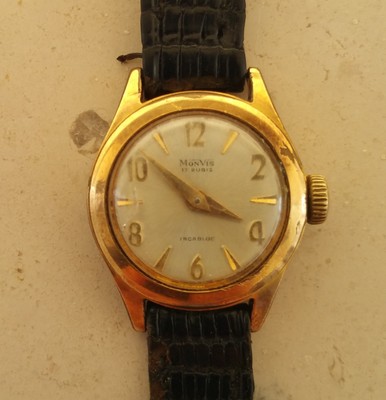 MONVIS 17 RUBIS Incabloc 5002 Orologio Svizzero Donna Watch Swiss Made  Vintage EUR 27,00 - PicClick IT