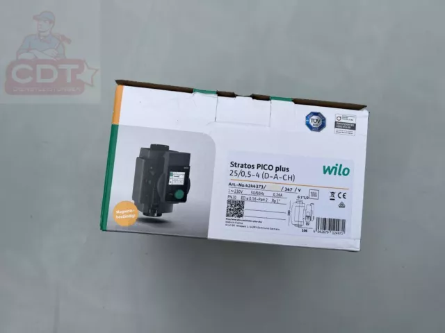 Wilo Stratos Pico plus 25/0,5-4 (DACH) 180 mm 4244373 Heizungspumpe