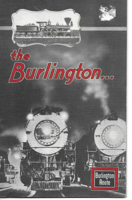 The Burlington Route Booklet 1933 Chicago Burlington & Quincy Railroad Lines