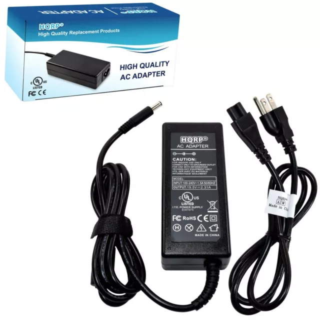 45-Watt AC Power Adapter Charger for Dell Inspiron 5555 5755 7558 Ultrabook