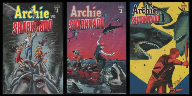 Archie vs. Sharknado 1 One-Shot Comic + Variants Set Lot Jaws Sabrina Pussycats
