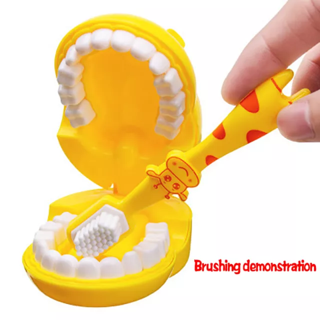 4pcs Kids Pretend Play Toy Dentist Check Teeth Model Set Educational Learing  ❤H