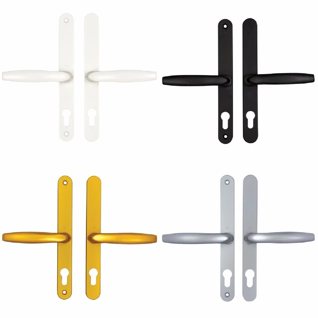 Pair Fullex 68mm Lever Lever Upvc Door Handles No Snib - All Colours
