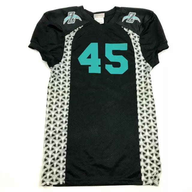 Z Carica Bailon Football Jersey Ragazzi Taglia S 34 - 37 Nero Grigio V-Neck
