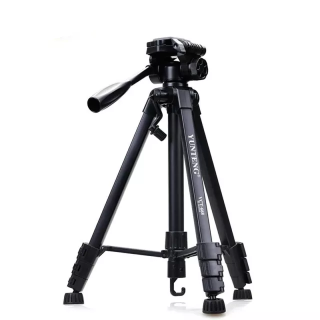 Yunteng 668 Aluminum Tripod Camera Accessories Stand with Pan Head For Cameras