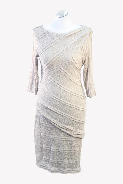 Reiss Robe Femmes Gr. 38 (Royaume-Uni 12) Beige Décontractée Élégant