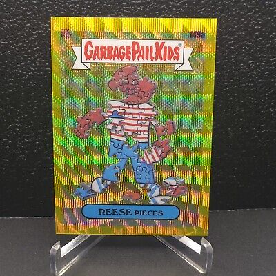 2021 Topps Chrome Garbage Pail Kids Series 4 Reese Pieces Yellow Wave 014/275