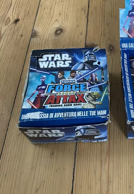 Star Wars Force Attax Serie 1 Clone Wars Display 50 Booster Italienisch/Englisch