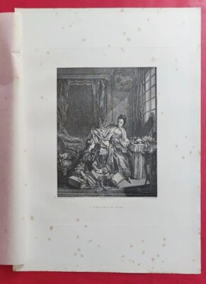 LES AMOURS PASTORALES par François BOUCHER Heliogravure DUJARDIN 1901 Ed QUANTIN 