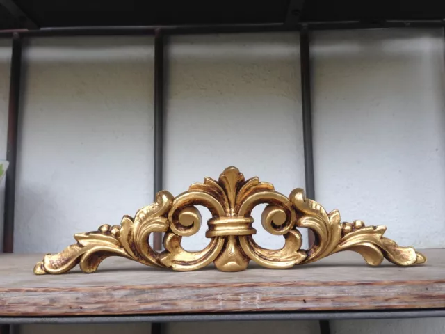 2 x Wanddeko Barock Wandbehang Gold Deko 25x6,5 Wandrelief türbogen Antik C1537