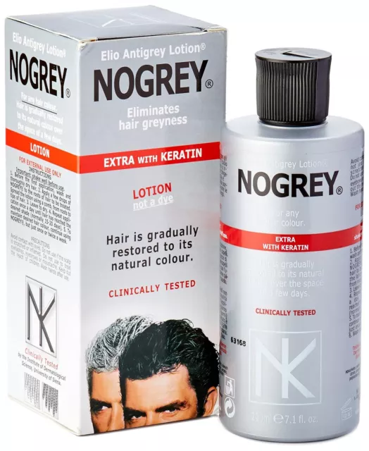 Priotech nogrey lotion keratin eliminate hair greyness restored to natural color