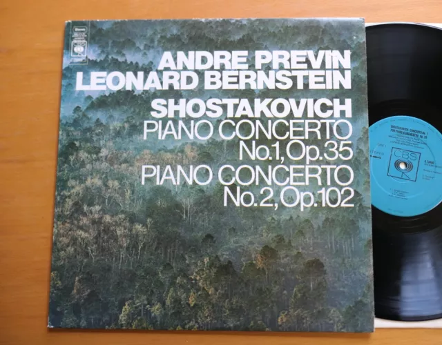 CBS 73400 Shostakovich Piano Concerto 1 & 2 Andre Previn Bernstein NEAR MINT