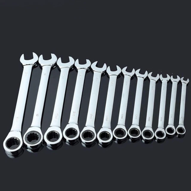 8 MM OPEN Ended Torque Wrench Set Garage Spanner Tool Wrenches Metric £