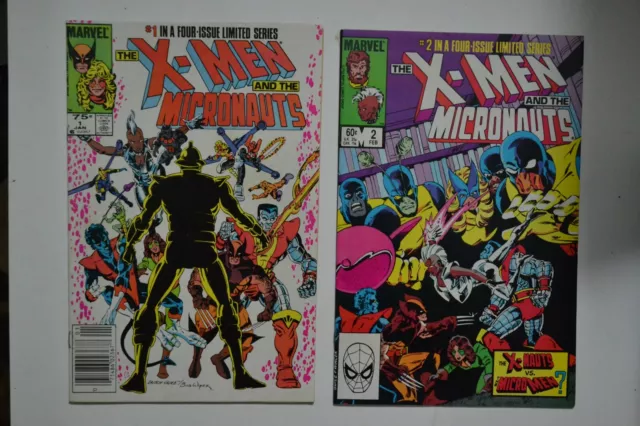 X-Men and the Micronauts #1 - 4 *Full Set January/April 1983 VF/NM Marvel Comics