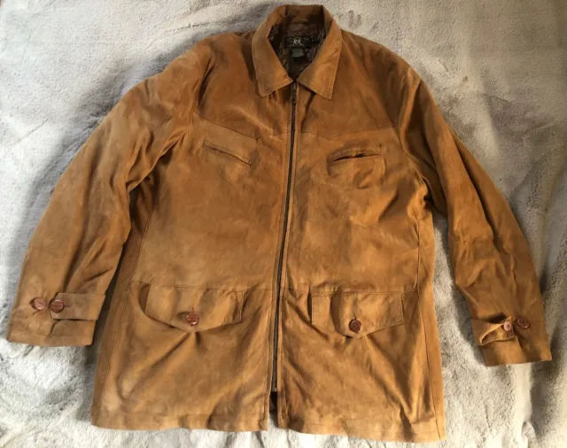 RRL Ralph Lauren Double RL Vintage Suede Jacket Size L /XL