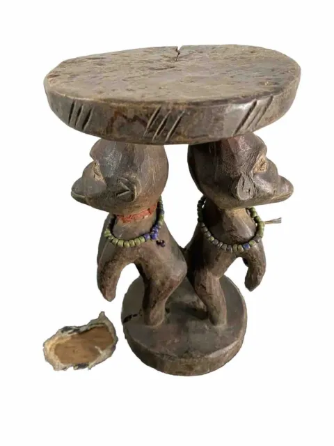 Old Tribal Bulu Stool Figure    ---  Cameroon BN 9