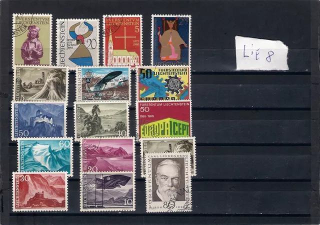 Schönes Lot Briefmarken aus Liechtenstein gestempelt u. postfrisch, Lot 8
