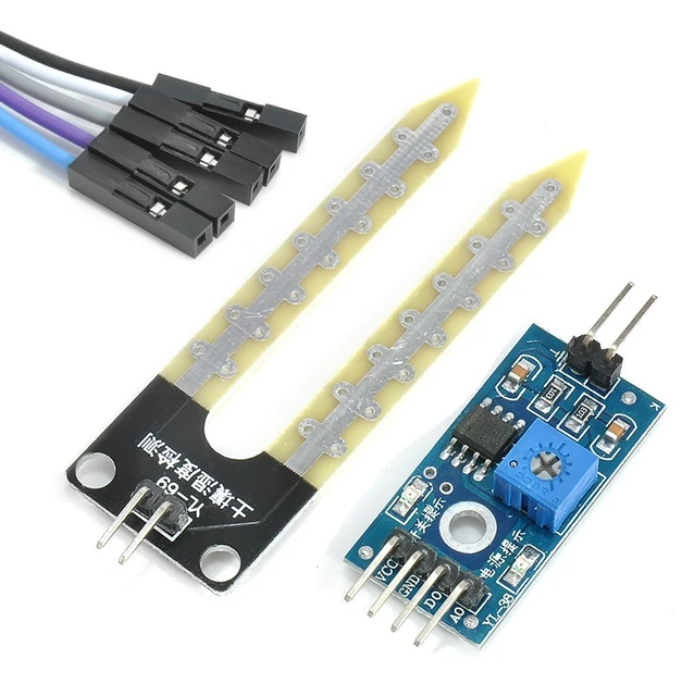 SOIL HUMIDITY HYGROMETER Moisture Detection Sensor Module Arduino With ...
