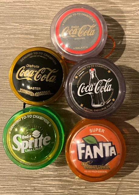 LOT OF 5 coca cola yo yo Master - Galaxy - Australian edition NEW  PACK -genuine