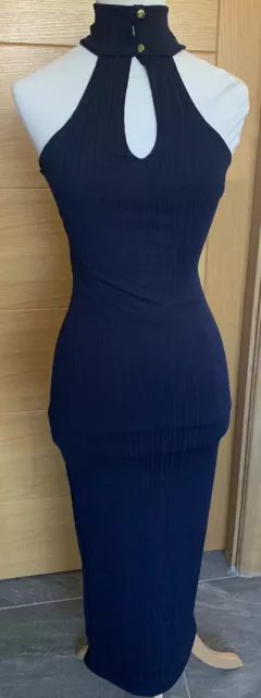 BNWT Womens VESPER Blue bodycon dress size 6 RRP £52