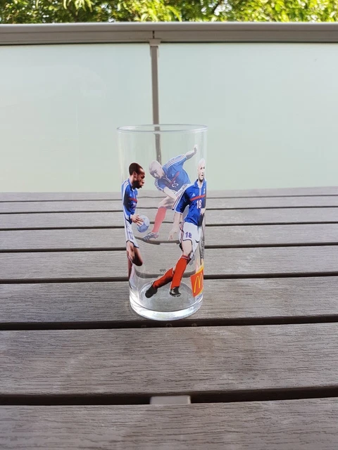 Verre Coca Cola McDonald's Coupe Du Monde 1998 - Zidane Barthez Lizarazu